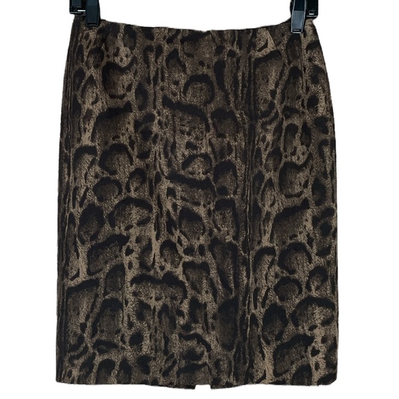 Lafayette 148 New York Dresses & Skirts - Lafayette 148 New York leopard print wool pencil skirt Size 0